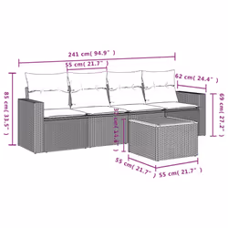 VidaXL 3224000 ensemble de meubles de jardin