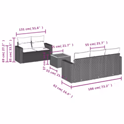VidaXL 3224004 ensemble de meubles de jardin