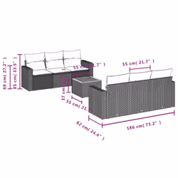 VidaXL 3224012 ensemble de meubles de jardin