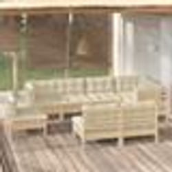 vidaXL Salon de jardin 7 pcs avec coussins noir résine tressée
