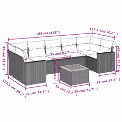 VidaXL 3224033 ensemble de meubles de jardin