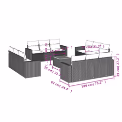 VidaXL 3224054 ensemble de meubles de jardin