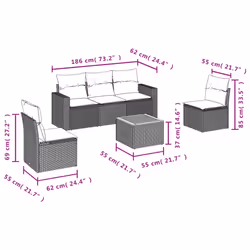 VidaXL 3224060 ensemble de meubles de jardin