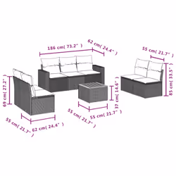 VidaXL 3224074 ensemble de meubles de jardin