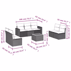VidaXL 3224078 ensemble de meubles de jardin