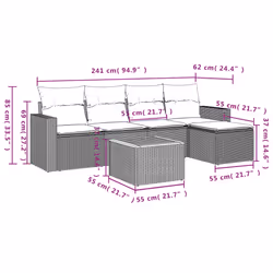 VidaXL 3224098 ensemble de meubles de jardin