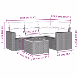 VidaXL 3224102 ensemble de meubles de jardin