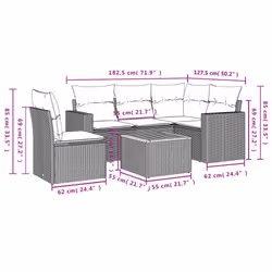 VidaXL 3224127 ensemble de meubles de jardin