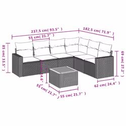 VidaXL 3224138 ensemble de meubles de jardin
