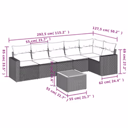 VidaXL 3224142 ensemble de meubles de jardin