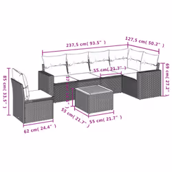 VidaXL 3224148 ensemble de meubles de jardin