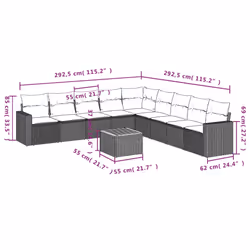 VidaXL 3224169 ensemble de meubles de jardin