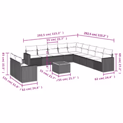 VidaXL 3224205 ensemble de meubles de jardin