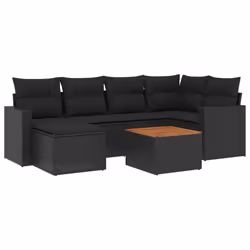 VidaXL 3224221, Noir, Rotin, Acier, Bois d'acacia, 110 kg, Adultes et enfants, 550 mm, 550 mm