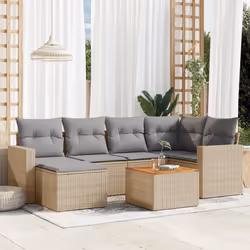 VidaXL 3224225 banc de jardin Rotin, Acier, Bois d'acacia