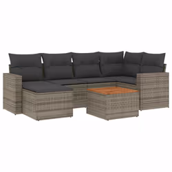 VidaXL 3224226, Gris foncé, Rotin, Acier, Bois d'acacia, 110 kg, Adultes et enfants, 550 mm, 550 mm