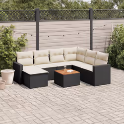 VidaXL 3224229 banc de jardin Rotin, Acier, Bois d'acacia