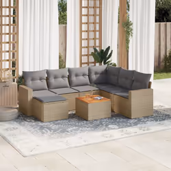 VidaXL 3224232 banc de jardin Rotin, Acier, Bois d'acacia