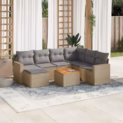 VidaXL 3224239 banc de jardin Rotin, Acier, Bois d'acacia