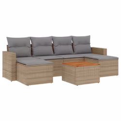 VidaXL 3224246, Gris clair, Rotin, Acier, Bois d'acacia, 110 kg, Adultes et enfants, 550 mm, 550 mm