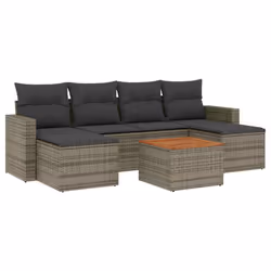 VidaXL 3224247, Gris foncé, Rotin, Acier, Bois d'acacia, 110 kg, Adultes et enfants, 550 mm, 550 mm