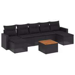 VidaXL 3224249, Noir, Rotin, Acier, Bois d'acacia, 110 kg, Adultes et enfants, 550 mm, 550 mm