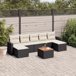 VidaXL 3224250 banc de jardin Rotin, Acier, Bois d'acacia