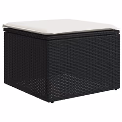 VidaXL 3224257 banc de jardin Rotin, Acier, Bois d'acacia - Vue supplémentaire 7