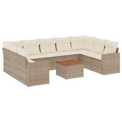 VidaXL 3224266 banc de jardin Rotin, Acier, Bois d'acacia