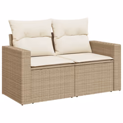 VidaXL 3224266 banc de jardin Rotin, Acier, Bois d'acacia - Vue supplémentaire 6