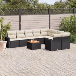 VidaXL 3224271 banc de jardin Rotin, Acier, Bois d'acacia