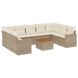 VidaXL 3224280 banc de jardin Rotin, Acier, Bois d'acacia