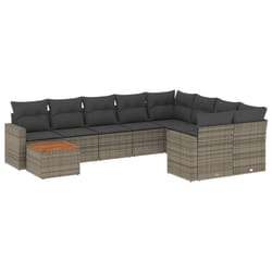 VidaXL 3224289 banc de jardin Rotin, Acier, Bois d'acacia