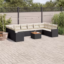 VidaXL 3224292 banc de jardin Rotin, Acier, Bois d'acacia