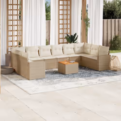 VidaXL 3224294 banc de jardin Rotin, Acier, Bois d'acacia