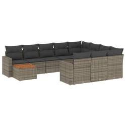 VidaXL 3224296 banc de jardin Rotin, Acier, Bois d'acacia