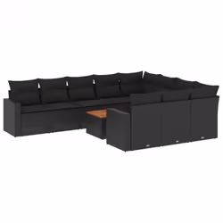 VidaXL 3224298, Noir, Rotin, Acier, Bois d'acacia, 110 kg, Adultes et enfants, 550 mm, 550 mm