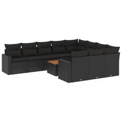 VidaXL 3224298 banc de jardin Rotin, Acier, Bois d'acacia