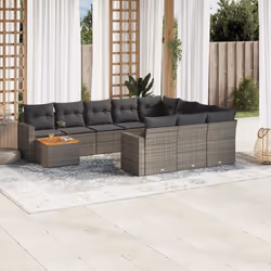 VidaXL 3224303 banc de jardin Rotin, Acier, Bois d'acacia