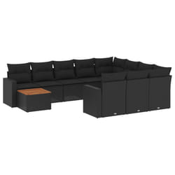 VidaXL 3224305 banc de jardin Rotin, Acier, Bois d'acacia
