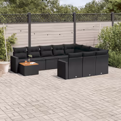 VidaXL 3224305 banc de jardin Rotin, Acier, Bois d'acacia