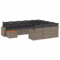 VidaXL 3224310, Gris foncé, Rotin, Acier, Bois d'acacia, 110 kg, Adultes et enfants, 550 mm, 550 mm