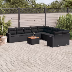 VidaXL 3224312 banc de jardin Rotin, Acier, Bois d'acacia