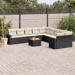 VidaXL 3224313 banc de jardin Rotin, Acier, Bois d'acacia