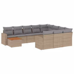 VidaXL 3224316, Gris clair, Rotin, Acier, Bois d'acacia, 110 kg, Adultes et enfants, 550 mm, 550 mm