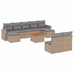 VidaXL 3224323, Gris clair, Rotin, Acier, Bois d'acacia, 110 kg, Adultes et enfants, 550 mm, 550 mm