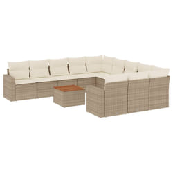 VidaXL 3224350 banc de jardin Rotin, Acier, Bois d'acacia