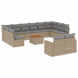 VidaXL 3224358 banc de jardin Rotin, Acier, Bois d'acacia