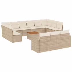 VidaXL 3224364, Crème, Rotin, Acier, Bois d'acacia, 110 kg, Adultes et enfants, 550 mm, 550 mm