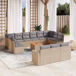 VidaXL 3224365 banc de jardin Rotin, Acier, Bois d'acacia